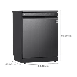 LG DFB424FM 14 Place Settings Free Standing Dishwasher with Inverter Direct Drive (Matt Black) image 2
