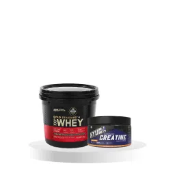 Optimum Nutrition (ON) Gold Standard 100% Whey Protein Powder 4 Kg (Double Rich Chocolate), for Muscle Support & Recovery, Veg| Hyuga Micronized Creatine Monohydrate 100g | 33 Servings | Unflavored-image-23