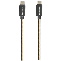 stuffcool KNIGHT-BLK Type C to Type C 3.2 Feet (1M) Cable (Colour Woven Cable, Black) image 4