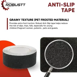 robustt AntiSlip with PET Material, Adhesive Tape 100MMx5M. handheld ANTI-SKID-TAPE (Manual) image 4
