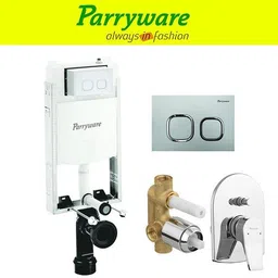 parryware Half Frame Concealed Cistern, with divater body upper part set of 1 pic 066 Dual Flush Tank-picture-41