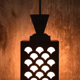 shyam enterprises Wooden Hanging Thali Lamp Elegance for Home Decor and Festive Celebrations Ceiling Light Ceiling Lamp image 3