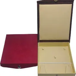 ideal fashion Necklace Earring Half set jewellery vanity box Combo Pack of 2 Box ( Size Single Pices 7×6×2 ) Jewellery Storage Vanity Box image 3
