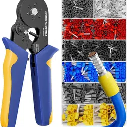 balrama Crimping Tool,Crimpers Pliers with 1200PCS 6 Colors 8 Sizes Ferrules Punch Plier-picture-19