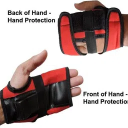 dcs pro Skating / Cycling Guard Kit | Head + Elbow + Knee + Hand Guards - L (12-16yrs) Skating Kit image 4