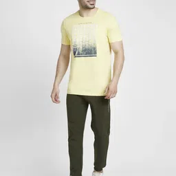 spykar Men Solid Green Track Pants image 3