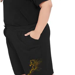 elite soul Pack of 2 Graphic Print Women Multicolor Casual Shorts image 4