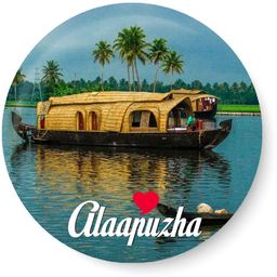 peacockride Love Alaapuzha Fridge Magnet Pack of 1-picture-11