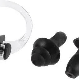 arrowmax (silicone cap/Goggle/Earplugs/Noseplug) Black Swimming Kit image 3