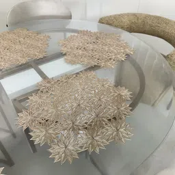 lavichitra Round Pack of 6 Table Placemat image 2