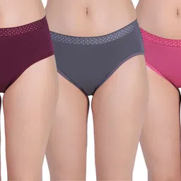 b-soft Pack of 3 Women Hipster Multicolor Panty-picture-22