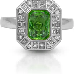 khushbu jewellers Silver Zircon Ring-picture-14