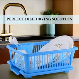 homestic Dish Drainer Kitchen Rack 1 Piece 3 Layer Storage Basket Plastic image 5