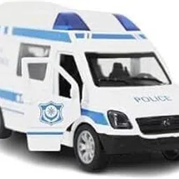 como estas POLICE VAN WHITE AND BLUE image 3