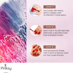 pinksy Nail Polish Combo | Long Wear, Quick Dry | HD Colors Nail Paint Set Red, Cherry Blast, Garnet, Scarlet image 5