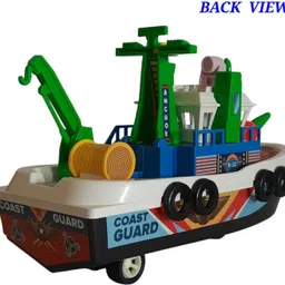 shree jee SHINSEI CITY HARBOUR BOAT (MULTICOLOUR) COLOUR MAY VARY PULL BACK & GO ACTION image 5