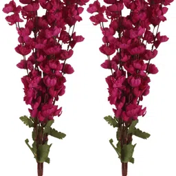 flipkart perfect homes Artifical Flowers for Home Decor Purple Orchids Artificial Flower-picture-12