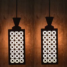 shyam enterprises Wooden Hanging Thali Lamp Elegance for Home Decor and Festive Celebrations Ceiling Light Ceiling Lamp-picture-17