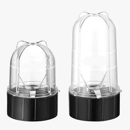 nakodawonder Wonderchef Big & Small Jar Combo Original with base and cup 500ml +300ml Mixer Juicer Jar image 2