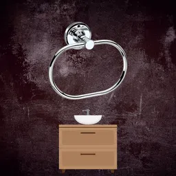 wektu 2OvalShapeRing37 Silver Towel Holder-picture-37