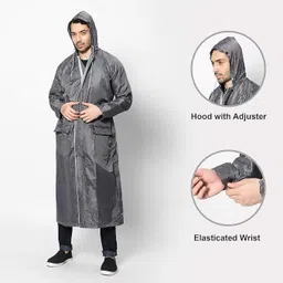 the rainberry Solid Men Raincoat image 4