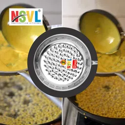 nsvl Stainless Steel Premium Boondi Jara Exclusive Handle for Kitchen Boondi Strainer image 4
