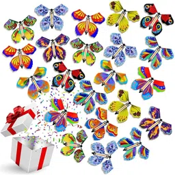 Magic Fairy Flying Butterfly Wind-up Toy for Surprise Gift/Party/Play (10 Piece)-image-58