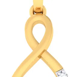 avsar AVP791YB 14kt Cubic Zirconia Yellow Gold Pendant-image-4