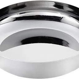 tannu craft Pack of 6 Stainless Steel Dessert Plate Set Dessert Plate Set Large size Dinner Set image 2