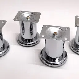 avrian Steel Round Sofa Leg 4 Pieces Fixed Furniture Caster image 5