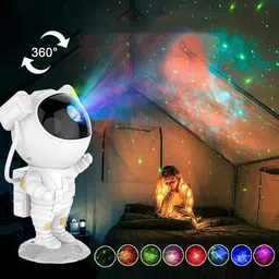 Astronaut Galaxy Projector, Remote Control - 360° Adjustable Timer Night Lamp-image-52