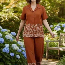 shree meladi krupa enterprise Shirt Palazzos Co-ords Set image 5