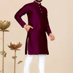 profisol Men Jacquard Kurta Pyjama Set image 3
