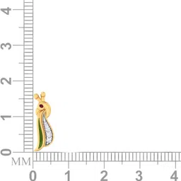 avsar Yellow Gold 14kt Cubic Zirconia Stud Earring image 5