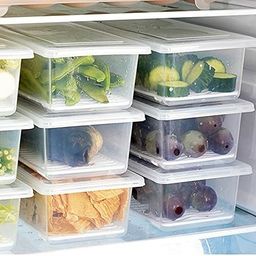 flipkart smartbuy Plastic 5pcs Fridge Storage Basket Box Freezer Containers Food Dry Fruit Vegetables 1.5L Storage Basket-picture-20