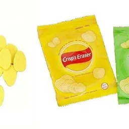 breepree Crisps Potato Chip Eraser Pack of 2( 8 Pcs) Non-Toxic Eraser-picture-34