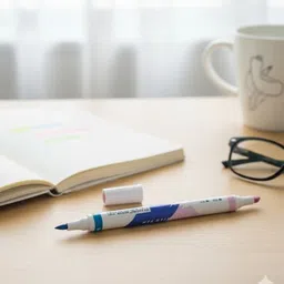 crafty cuddle Dual Tip Highlighter Pens Set – 6 Pcs, 12 Vibrant Colors |Double-Ended Markers image 4