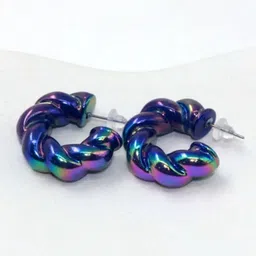 ratnajori Earrings For Women Girls Korean western Light Weight Stud fancy Latest Alloy, Silver Cuff Earring, Stud Earring, Hoop Earring-picture-45