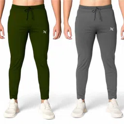 lotex Pack of 2 Men Solid Multicolor Track Pants-picture-42