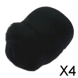 LOOM TREE® 4x10g Wool Roving Fiber Hand Spinning Crafts for Doll Handmade Black | Needlecrafts & Yarn | Spinning & Felting | Roving Wool & Fibers image 2