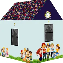 charvi enterprise Blue Garden Themed Kids' Play Tent House image 2