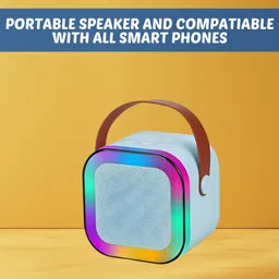 GUGGU W12 (PORTABLE WIRELESS BLUETOOTH SPEAKER) Dynamic Thunder Sound & RGB LightU167 10 W Bluetooth Laptop/Desktop Speaker-image-77