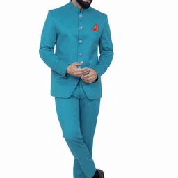 aljaami Men jodhpuri bandhgala Solid Suit image 1