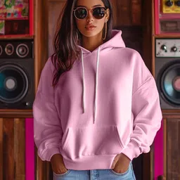 juneberry Women Full Sleeve Solid Hooded Sweatshirt-picture-25
