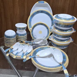 bronko dine Pack of 40 Melamin Dinner Set-picture-20