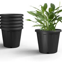 megha 10 INCH Planter Pack of 6 Nursery pots Plant Container Set image 1