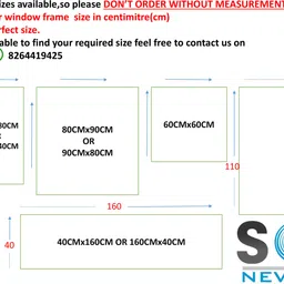 soul-neverends Window Net 90cmX120cm Fibre Washable Adults Mosquito Net image 3