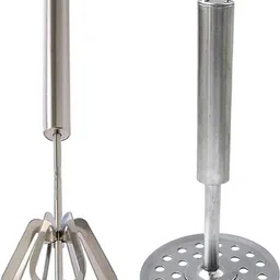 oc9 Stainless Steel Power Free Hand Blender / Mathani / Hand Mixi & Potato Masher / Vegetable Masher / Pav Bhaji Masher Kitchen Tool Set-picture-19
