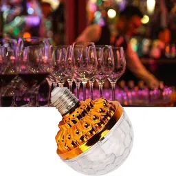 jayramapir Rotating Magic Ball Light with Lamp Holder Set, Retro Disco Lights Disco Ball Set image 4