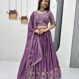 pedr trends Embroidered Semi Stitched Lehenga Choli-picture-13